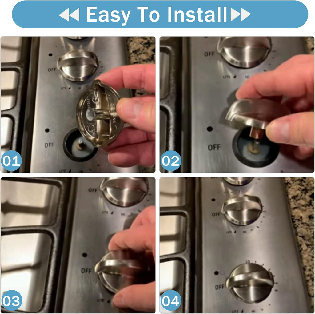 5 Pack WB03T10284 Oven Knobs Replacements for GE, 191D5100 Stove Knons Compatible with GE Range Stove Oven Replaces 1373043 AP4346312 AH2321076 EAP2321076 PS2321076
