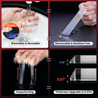 100 Feet Double Sided Tape Heavy Duty, Nano Reusable, Removable, Washable Double Stick Tape for Wall, Clear