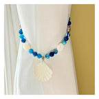 Tropical Drapery Tiebacks, Sea Shell Curtain Tie Backs, Beach Home Decor