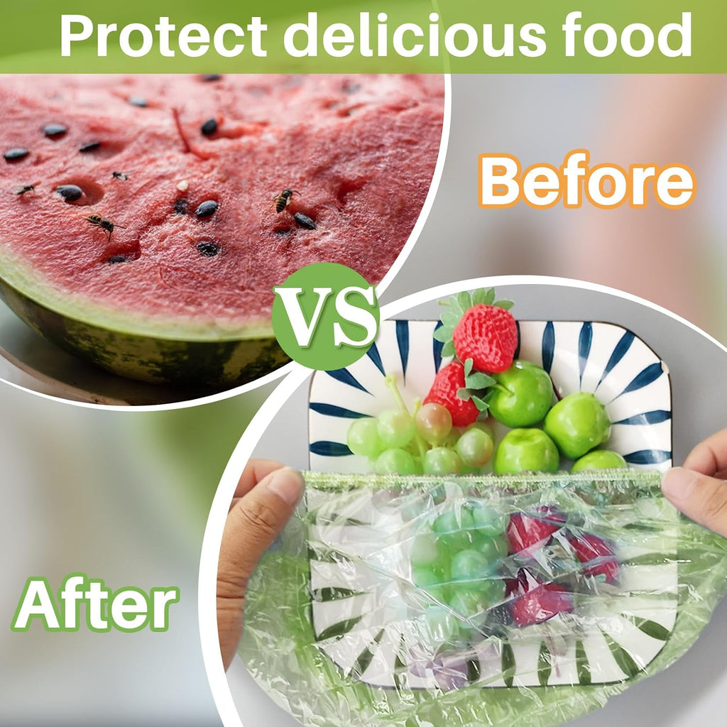 60Pcs Bowl Covers Reusable - Plastic Food Wrap for Bread Proofing