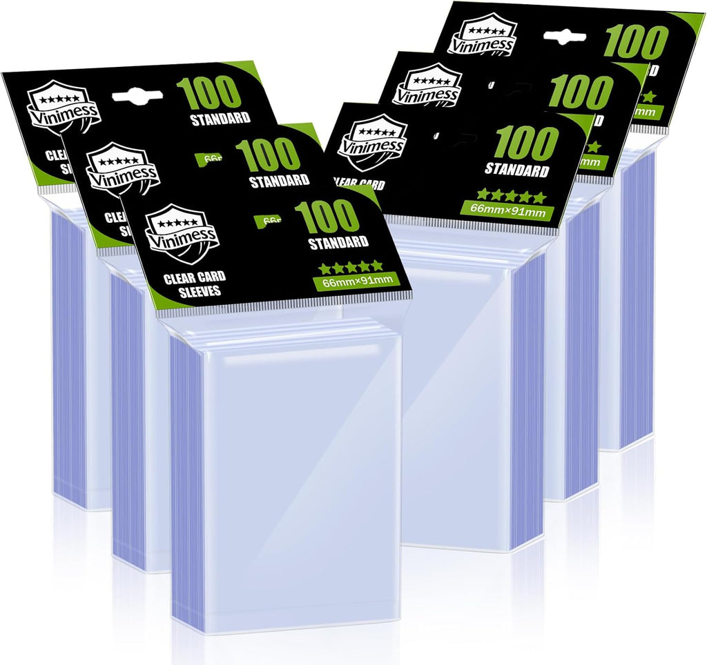 600 Counts Card Sleeves for Trading Cards, Soft Penny Sleeves Clear Baseball Card Protector Sleeve Perfect fit MTG