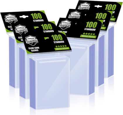 600 Counts Card Sleeves for Trading Cards, Soft Penny Sleeves Clear Baseball Card Protector Sleeve Perfect fit MTG