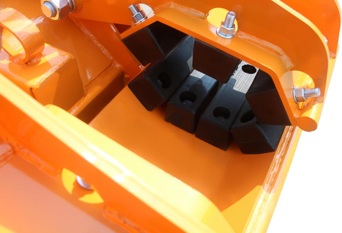 32FT Double Pole Claw Dual Grapple Skid Steer Attachments Heavy-Duty Root & Brush Grapple Bucket for Bobcat, Loader