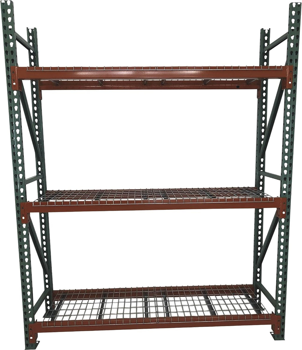 AK Industrial Teardrop Pallet Rack Frame - 42in.D x 168in.H, Model Number AK-UFI-120-42