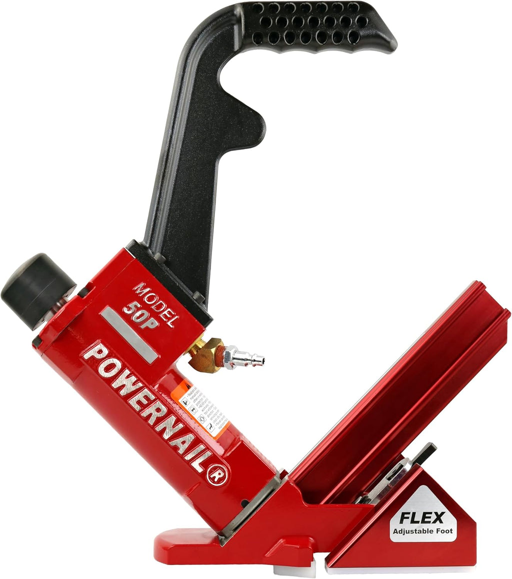 50PFLEXW Pneumatic 18 Gauge L-Cleat Flooring Nailer with Flex Adjustable Base