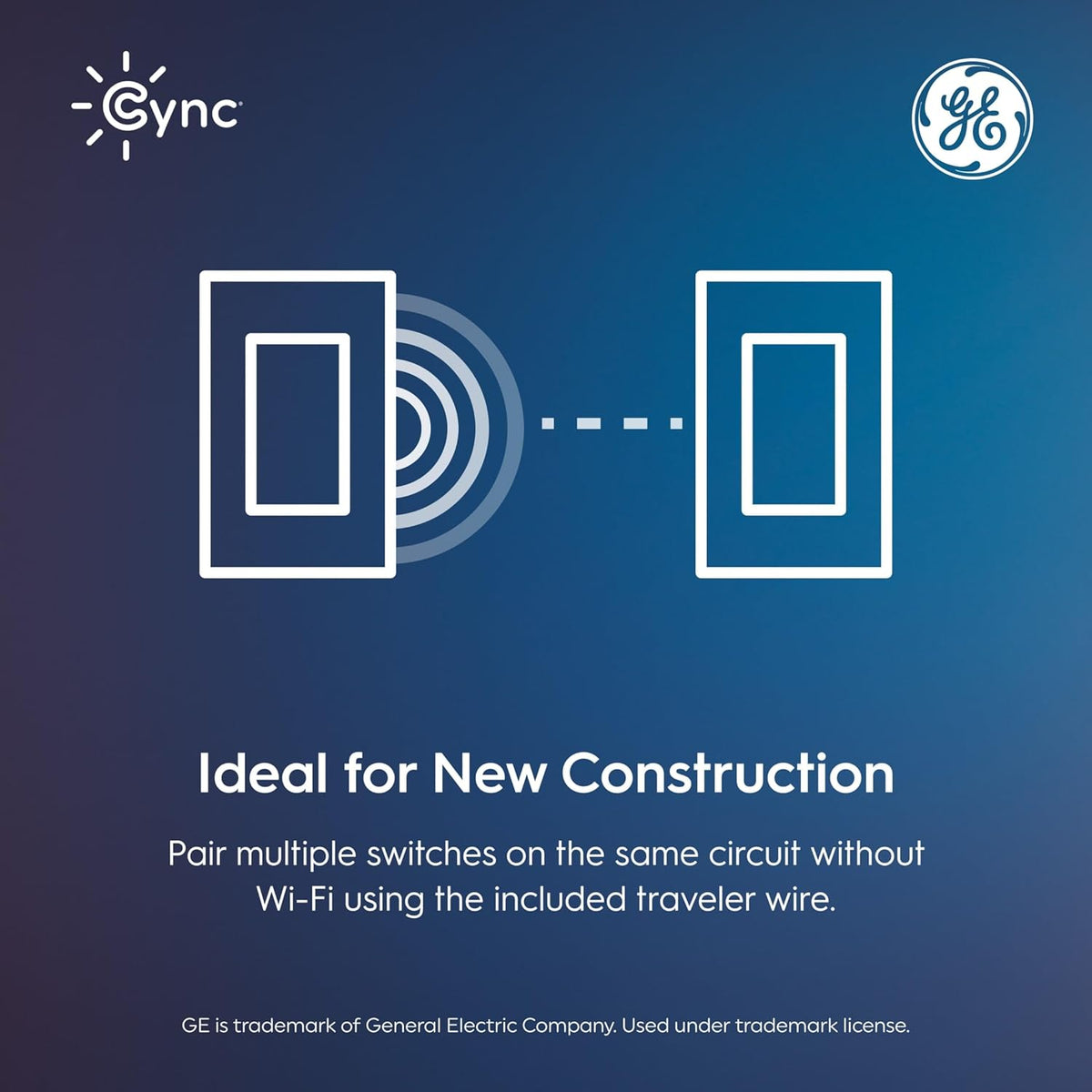 GE Cync Paddle Dimmer Smart Switch, Highly Customizable Dimmer Switch, Works with Alexa and Google Home, Matter