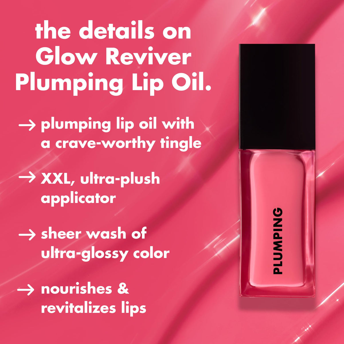 Glow Reviver Plumping Lip Oil, Ultraviolet