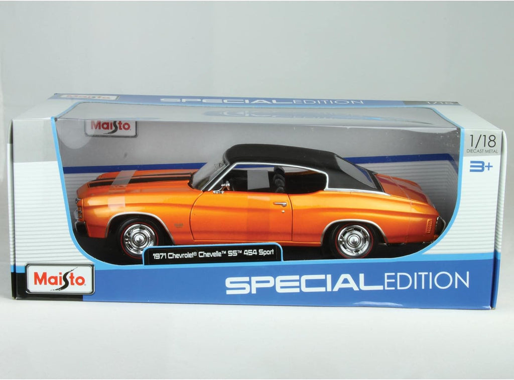 1:18 Scale 1971 Chevy Chevelle SS 454 Coupe Diecast Vehicle (Colors May Vary)