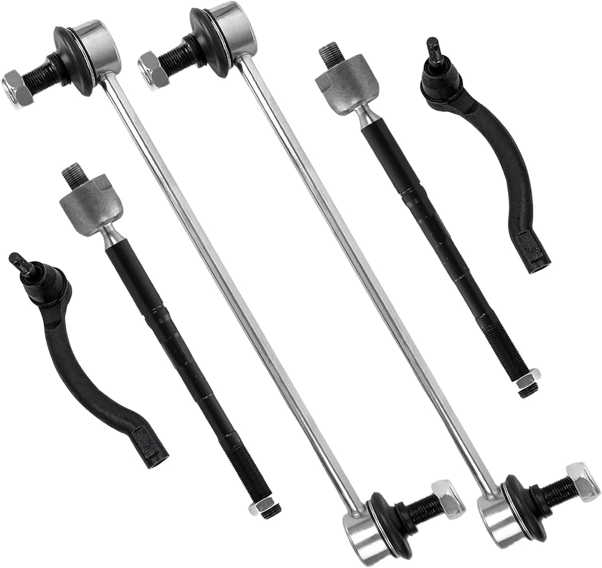 Front End Suspension Kit Compatible with 2016-2023 Nissan Maxima, 2015-2018 Nissan Altima Tie Rods Inner and Outer Complete Kit, Tie Rod and Sway Bar