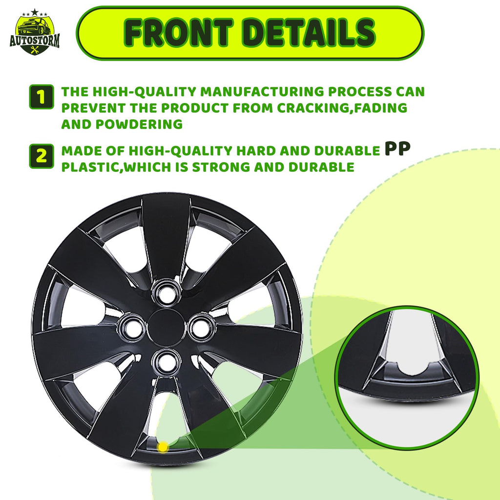 14 Inch Wheel Hubcaps for 2008-2011 Hyundai Accent Sedan/Hatchback