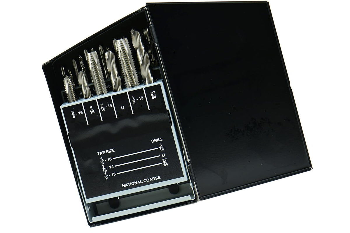 SHARS U.N.C. 18 pcs HSS Spiral Point Tap/Drill Set 404-7207 P