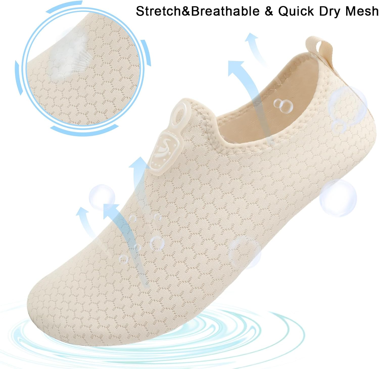 Womens Mens Water Shoes Quick Dry Beach Swim Shoes Barefoot Aqua Socks Outdoor Sand Socks for Pool River Diving