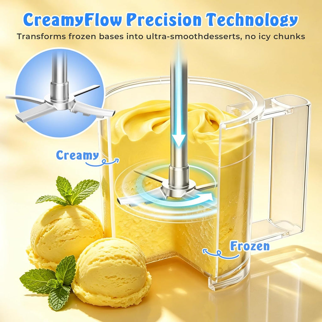 Ice Cream Maker, 11-in-1 Frozen Treat Yogurt Machine with 3 Pints