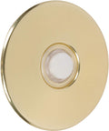 Products Lit Stucco Pushbutton Doorbell Button – 5/8” Decorative Lighted Gold Rim Pearl Button – 2-1/2” Gold Anodized