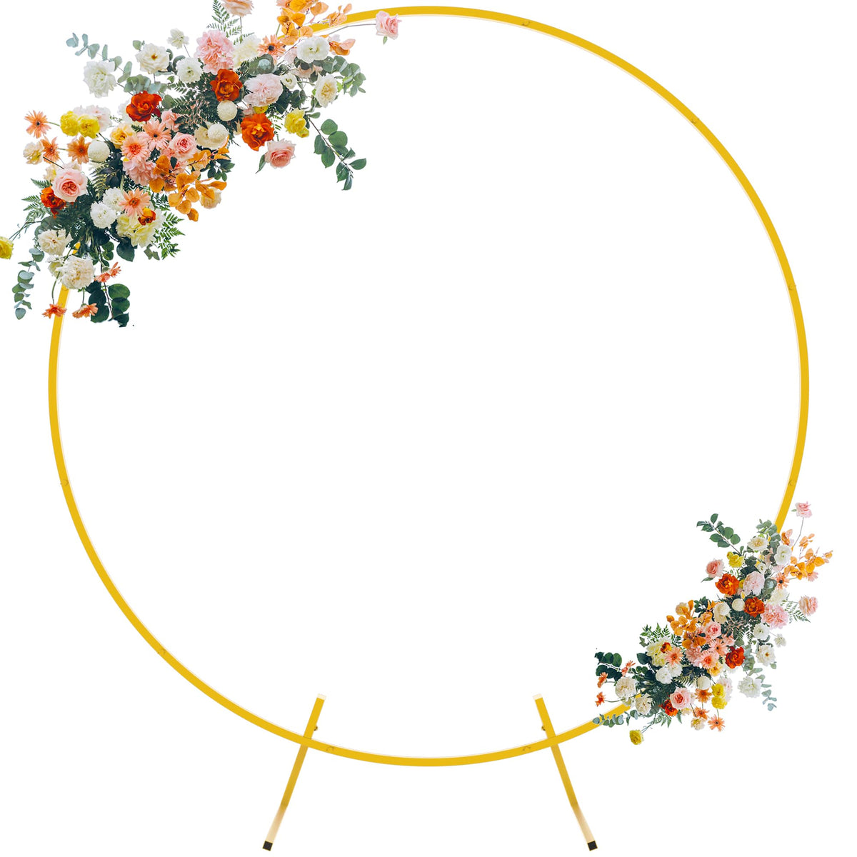 5ft Round Backdrop Stand Gold Circle Arch Metal Wedding Arch