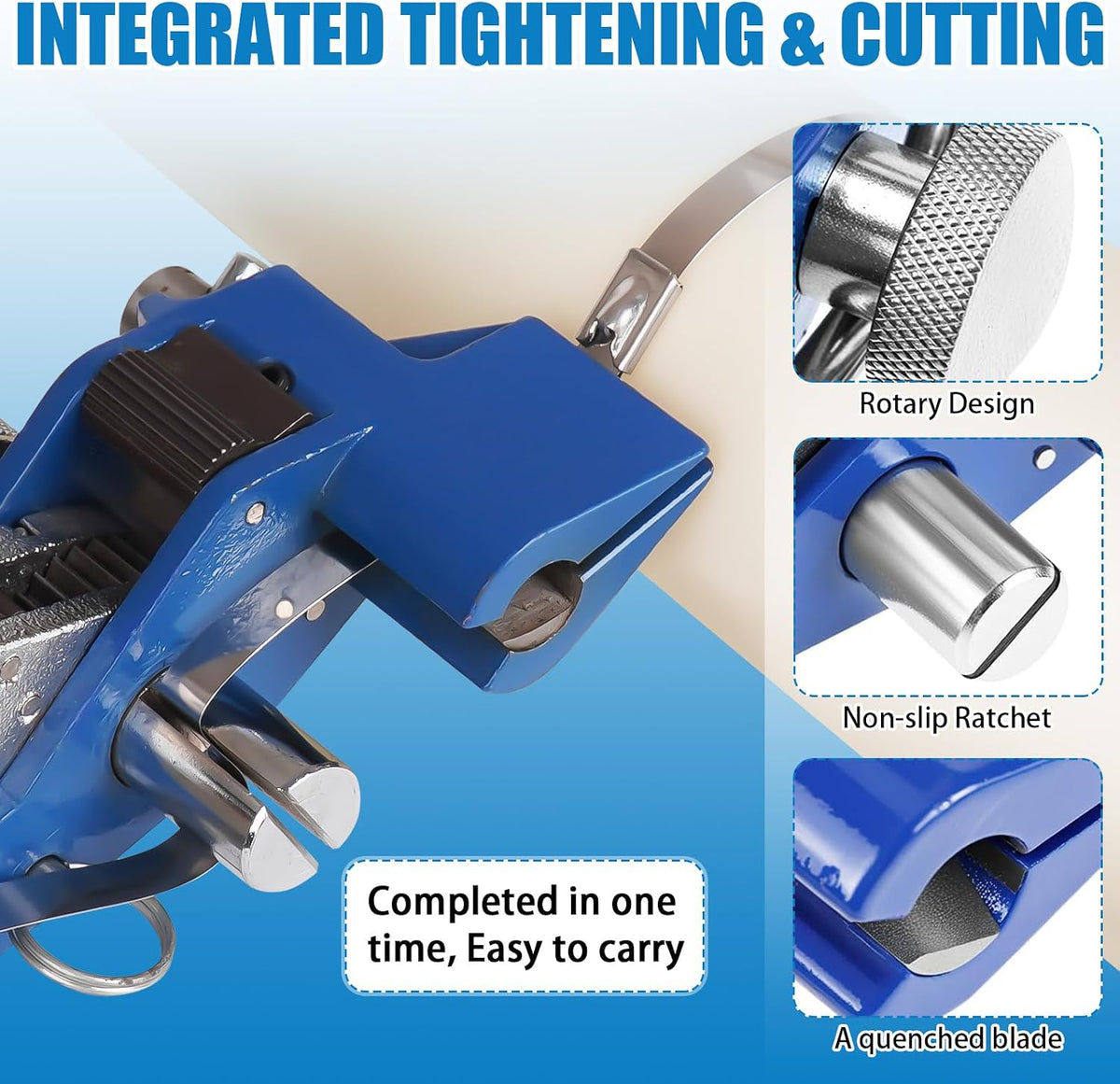 Stainless Steel Ratchet Strapping Tensioner And Big Cable Tie Cutting Tool