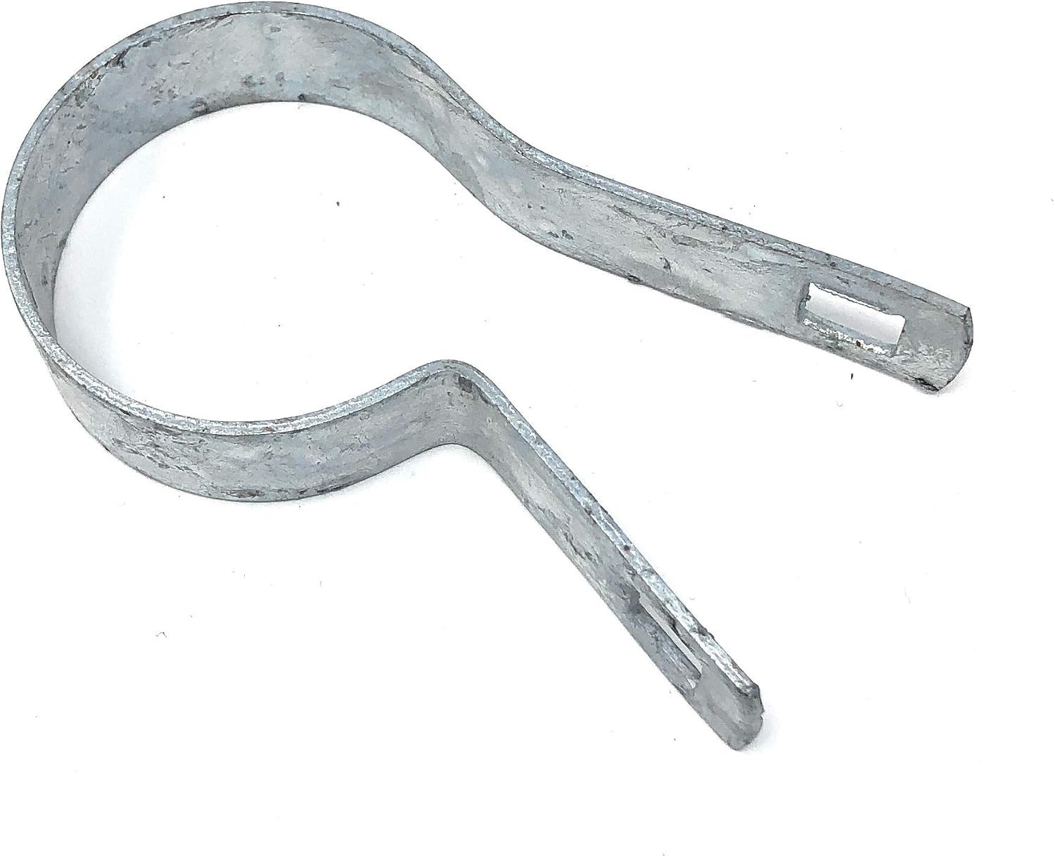(10 Pack) Tension Bands with Bolts & Nuts for Chain Link Fence, Gate, Posts (1-7/8")