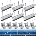Solar Panel Roof Mounting Kit, 7.87" Aluminium Solar Rail & Clamps | Solar Panel Bracket For Thickness 30/35 mm