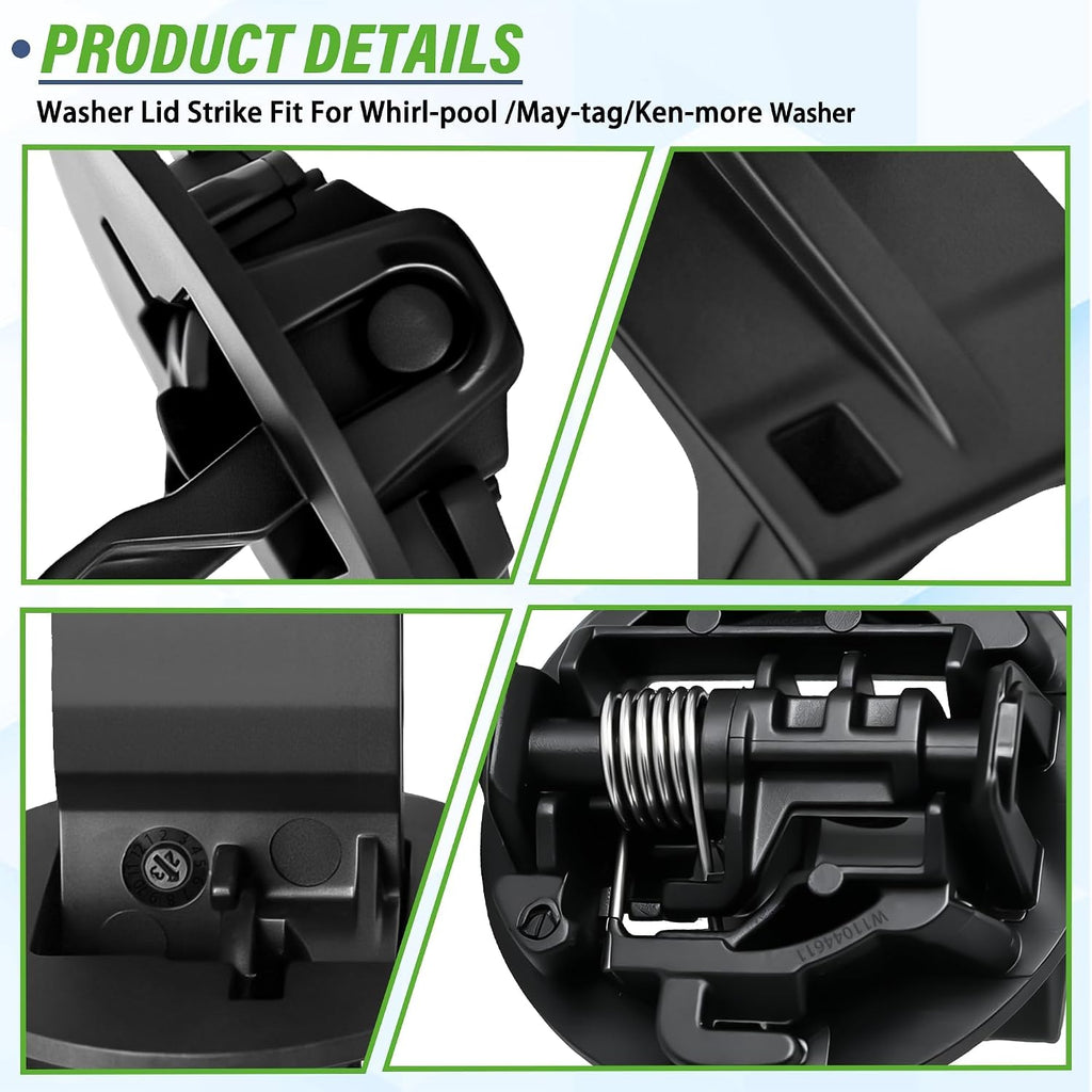 WTW5100HC0 WTW6120HW0 Washer Lid Lock Latch Fit for Whirl-pool/May-tag