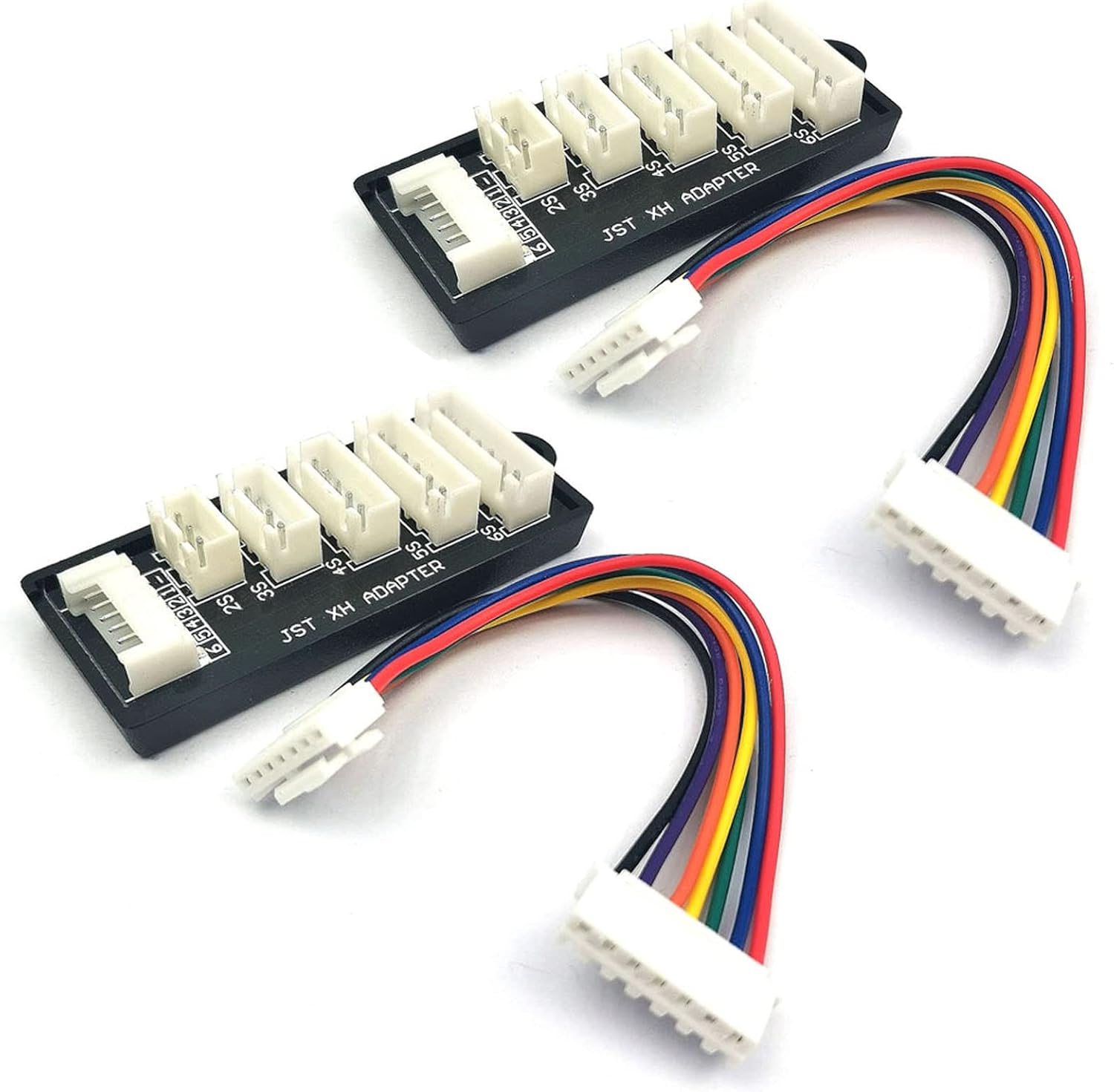 2 Pack JST-XH 2S-6S 3S Balance Charger Extend Expansion Board Adapter Converter for RC Vehicles Lipo Battery Charging