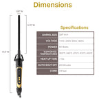 3/8 Inch Curling Iron Hair Wand for Tight Curls, Spirals and Ringlets