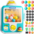 Gumball Machine for Kids with 10 Empty Eggs Capsule Vending Machine Erasers Operated Gumball Prize Machine Maker Game