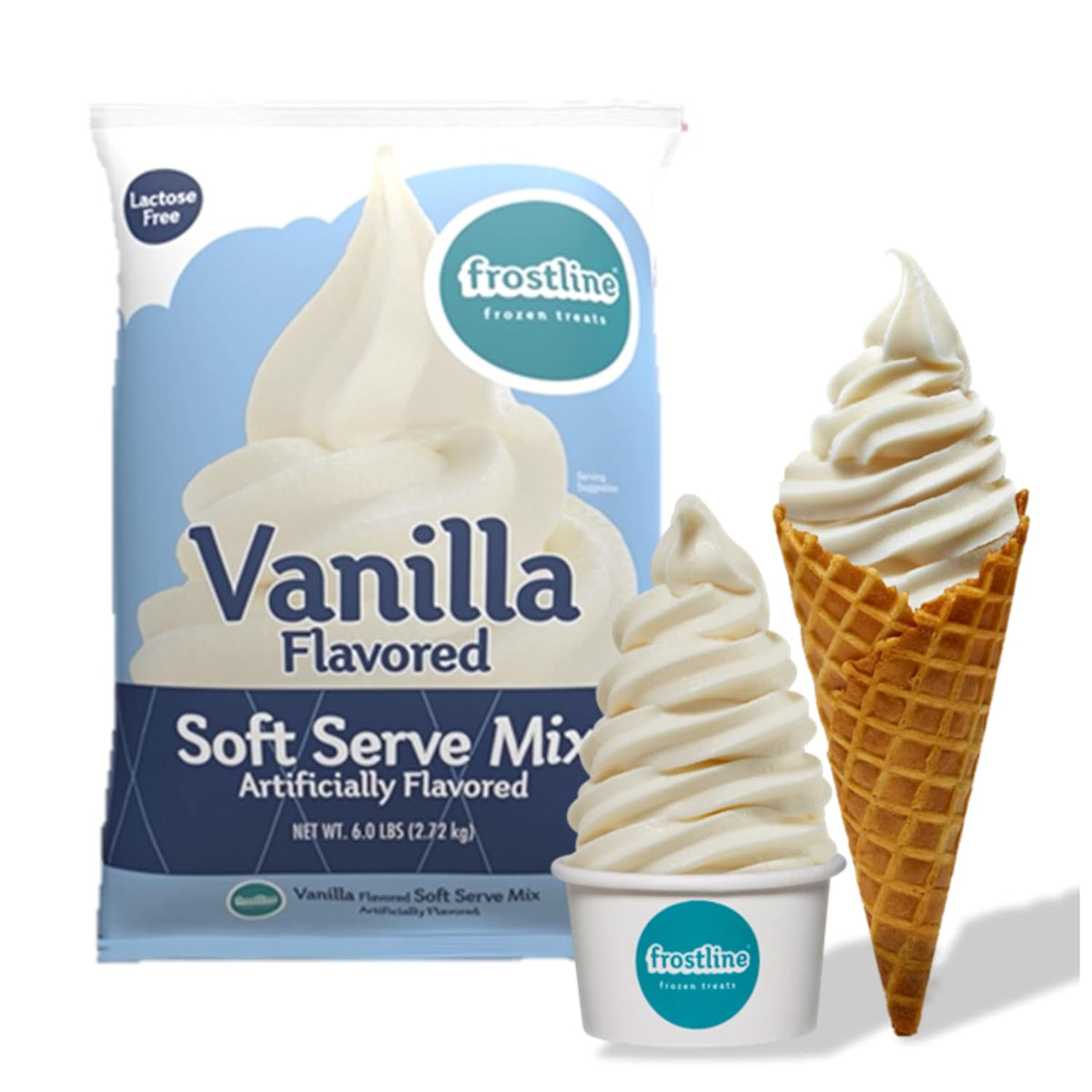 Vanilla Soft Serve Mix, Gluten & Lactose Free, 6 lb Bag