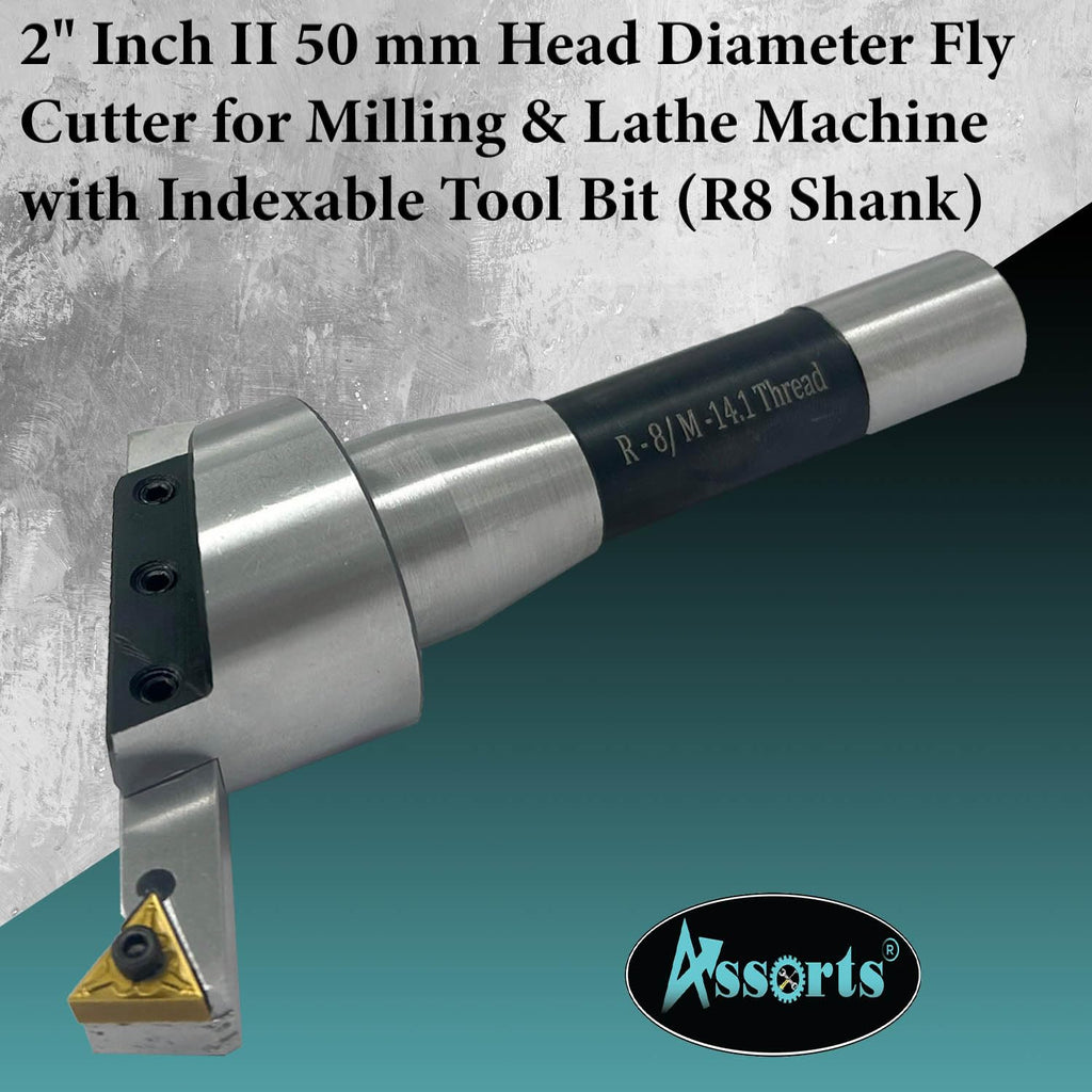 2" Fly Cutter with R8 Shank & Carbide Insert