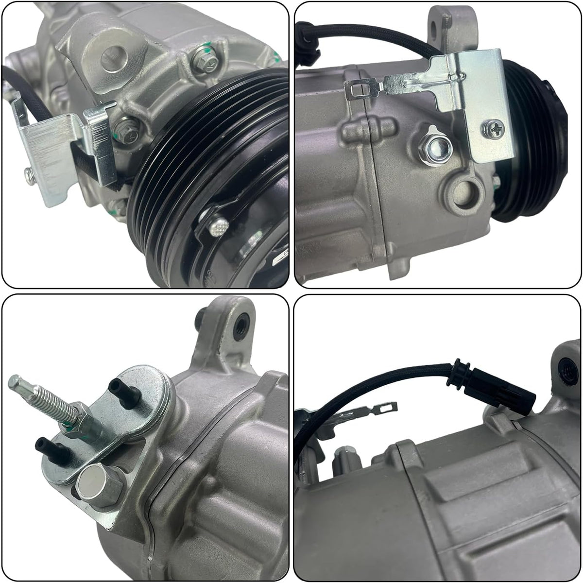 Air Conditioner A/C Compressor With Belt Fit for Silverado Sierra 1500