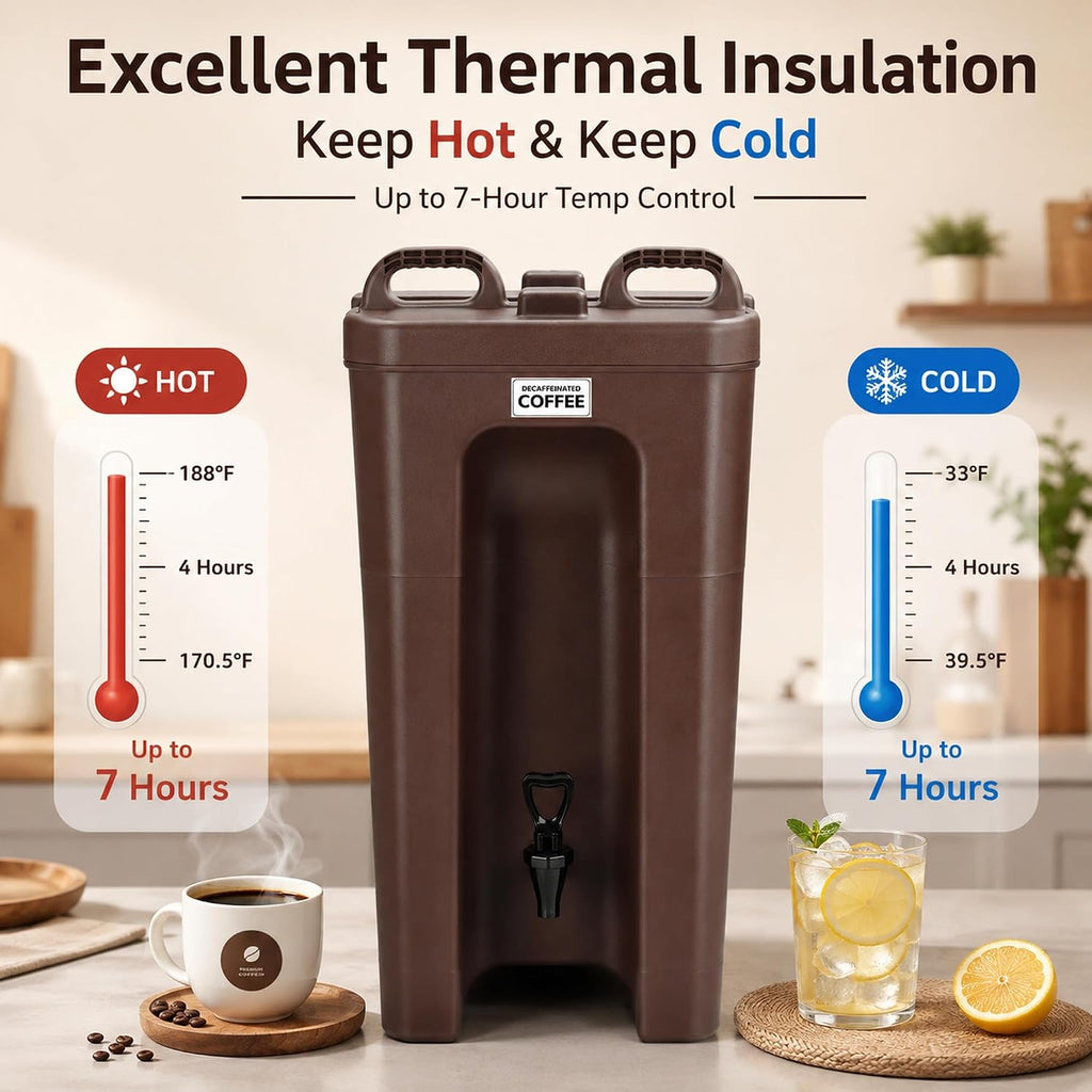 5 Gallon Insulated Beverage Dispenser with Spigot