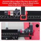 GOINGMAKE Table Saw Miter Gauge for Table Saw with Micro Adjust Flip Stop