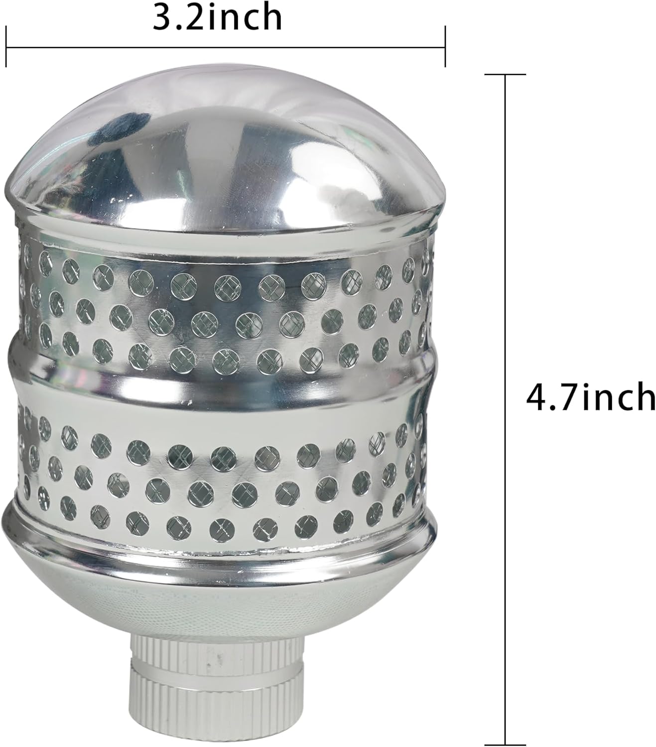 2 Pack Bubbler Sprinkler Heads, Aluminum Diffuser Flood Nozzle for Delicate Watering, Gentle Garden Metal Watering
