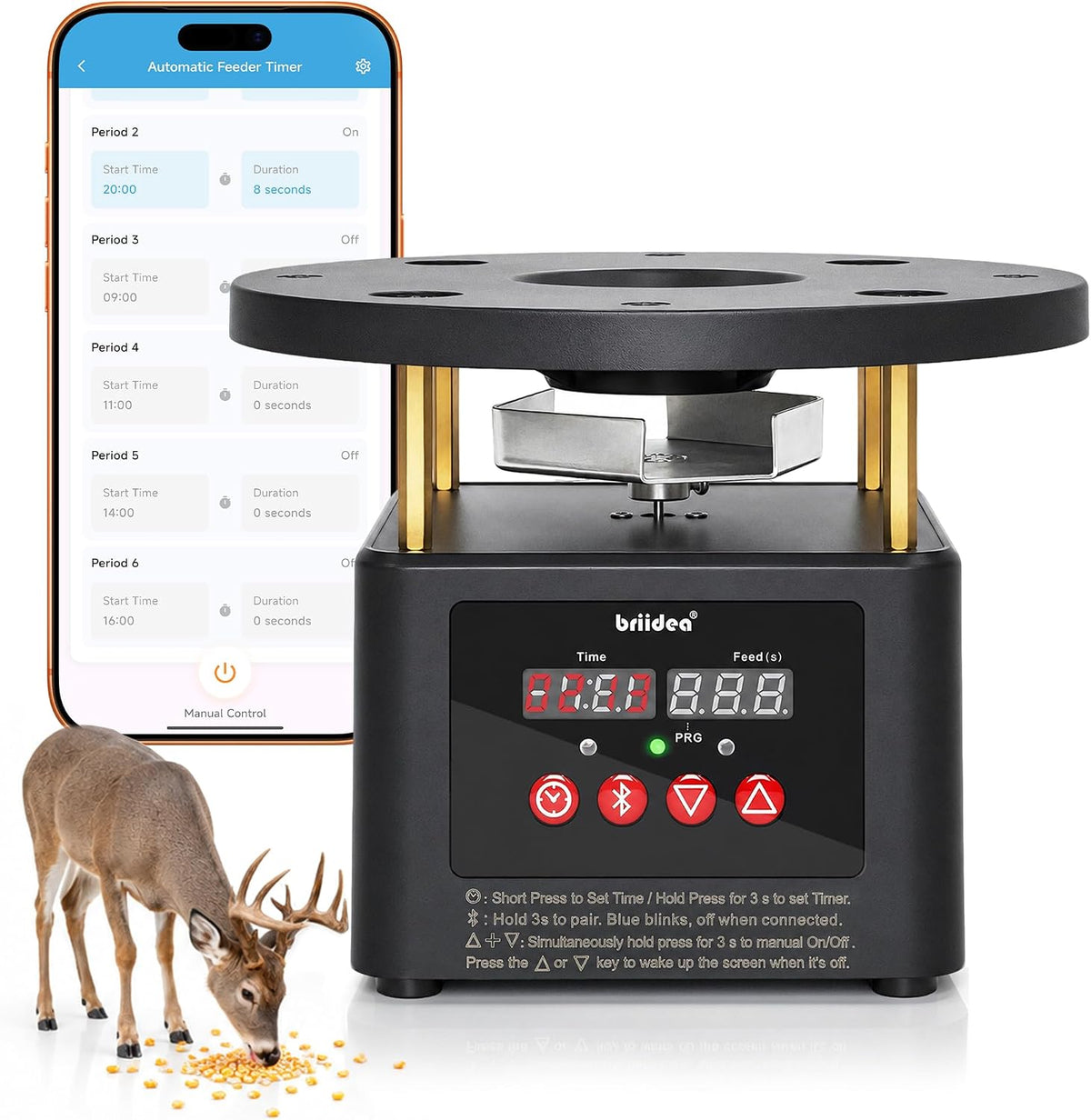Bluetooth Deer Feeder Timer, APP Control