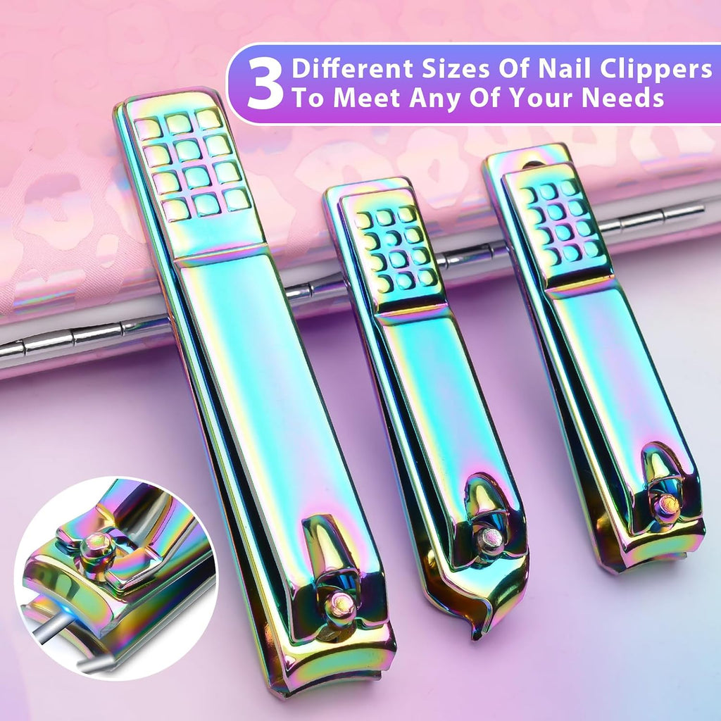 12-Piece Manicure Set, Professional Nail Clipper Kit with Travel Case