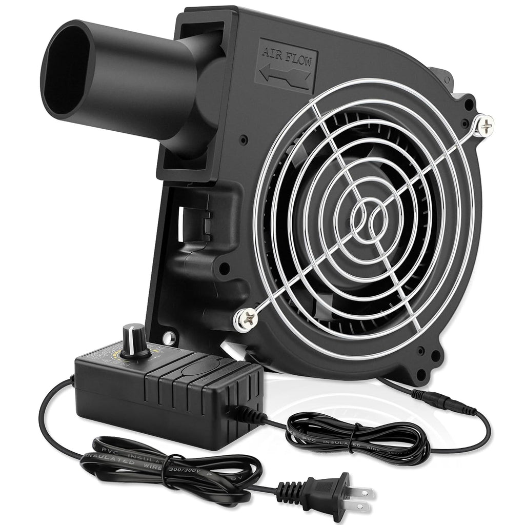 120mm Blower Fan 12V with AC Plug Variable Speed Dual Ball