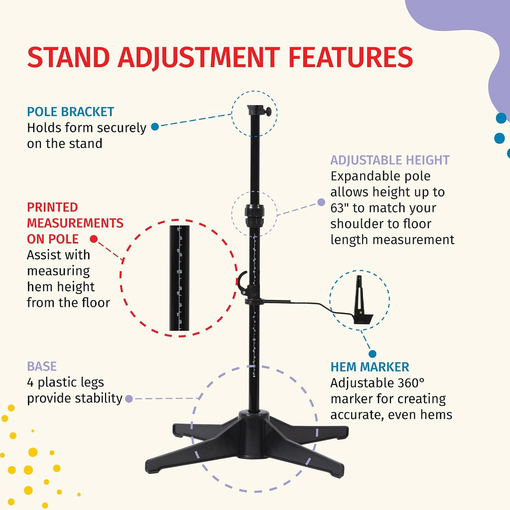 Sew You Adjustable Dress Form, Small/Medium Sizes, US 4-12 | Female Clothing Mannequin for Sewing, Fitting, and Draping