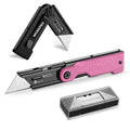 Folding Utility Knife, G10 Handle, Pink