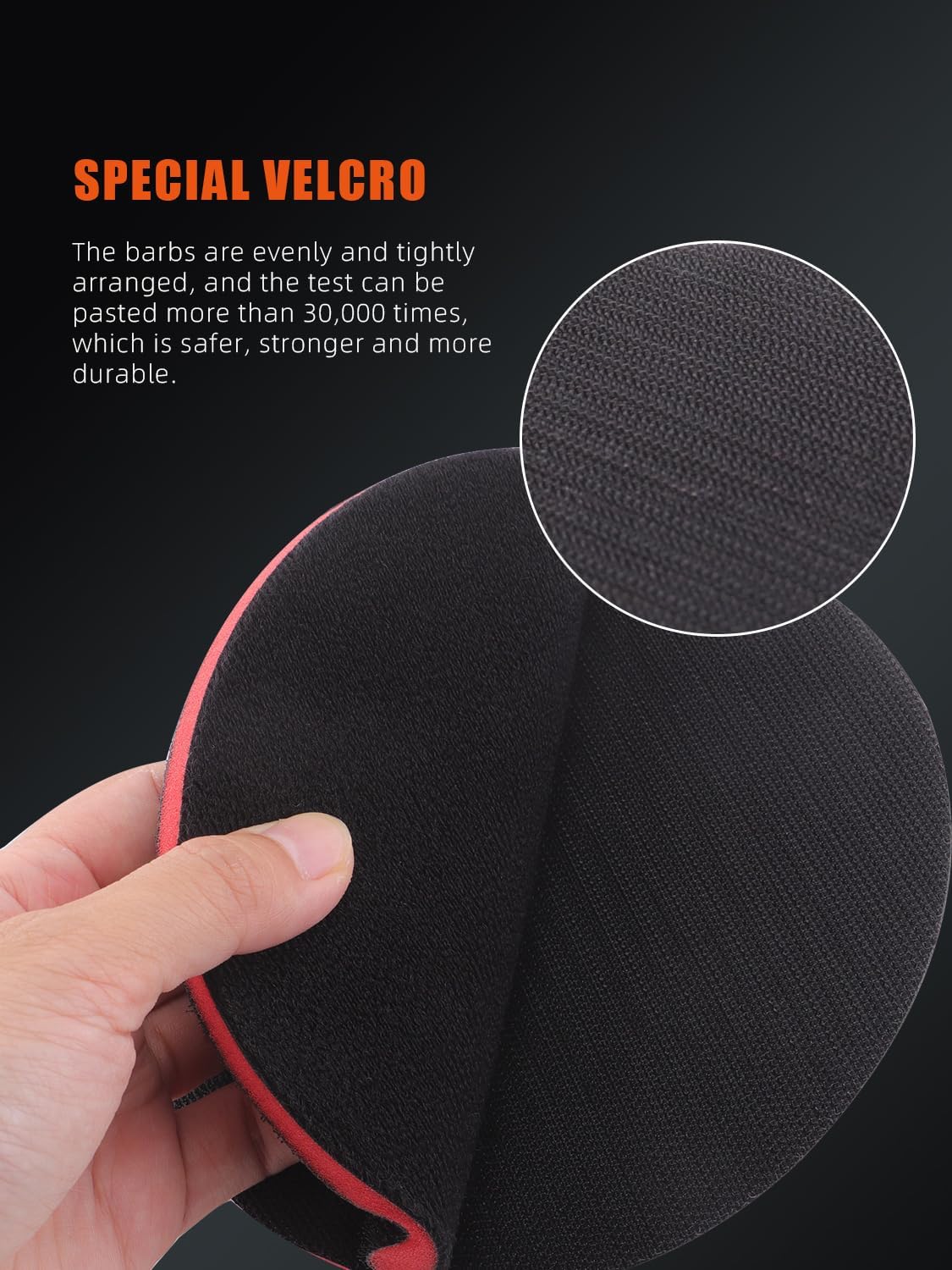 5"(125mm) Backing Pad Hook and Loop Backing Plate 5/16"-24 Thread DA Air Random Orbital Sander/Polisher Backing Pad