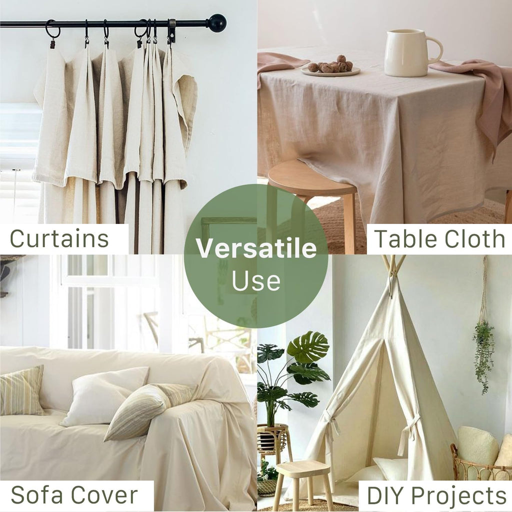 Canvas Drop Cloth 1Pc, Reusable Paint Drop Cloth, 100% Recycled Cotton Canvas Tarp Cover for Painter, Furniture