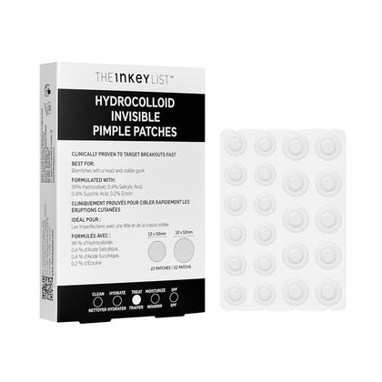 Hydrocolloid Invisible Pimple Patches, Spot Patches Contains Salicylic Acid, Day/Night Anti Acne Patches, Vegan &