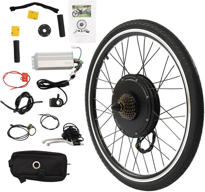 Electric Bike Conversion Kit, 48V 1000W Rear Wheel E-Bike Hub Motor Kit 26In Electric Bicycle Wheel Hub Motor Kit