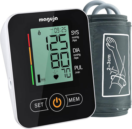 Upper Arm Blood Pressure Monitor Auto Digital for Home Use(Black) | Blood Pressure Machine,One-Button Design BP