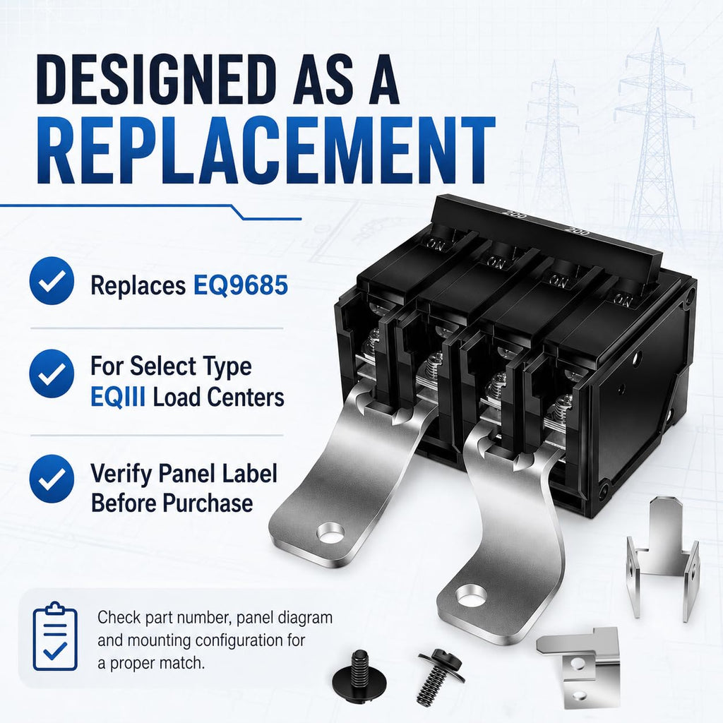 MBK200A Main Breaker Kit for Siemens EQIII Load Centers, 2-Pole 120/240V
