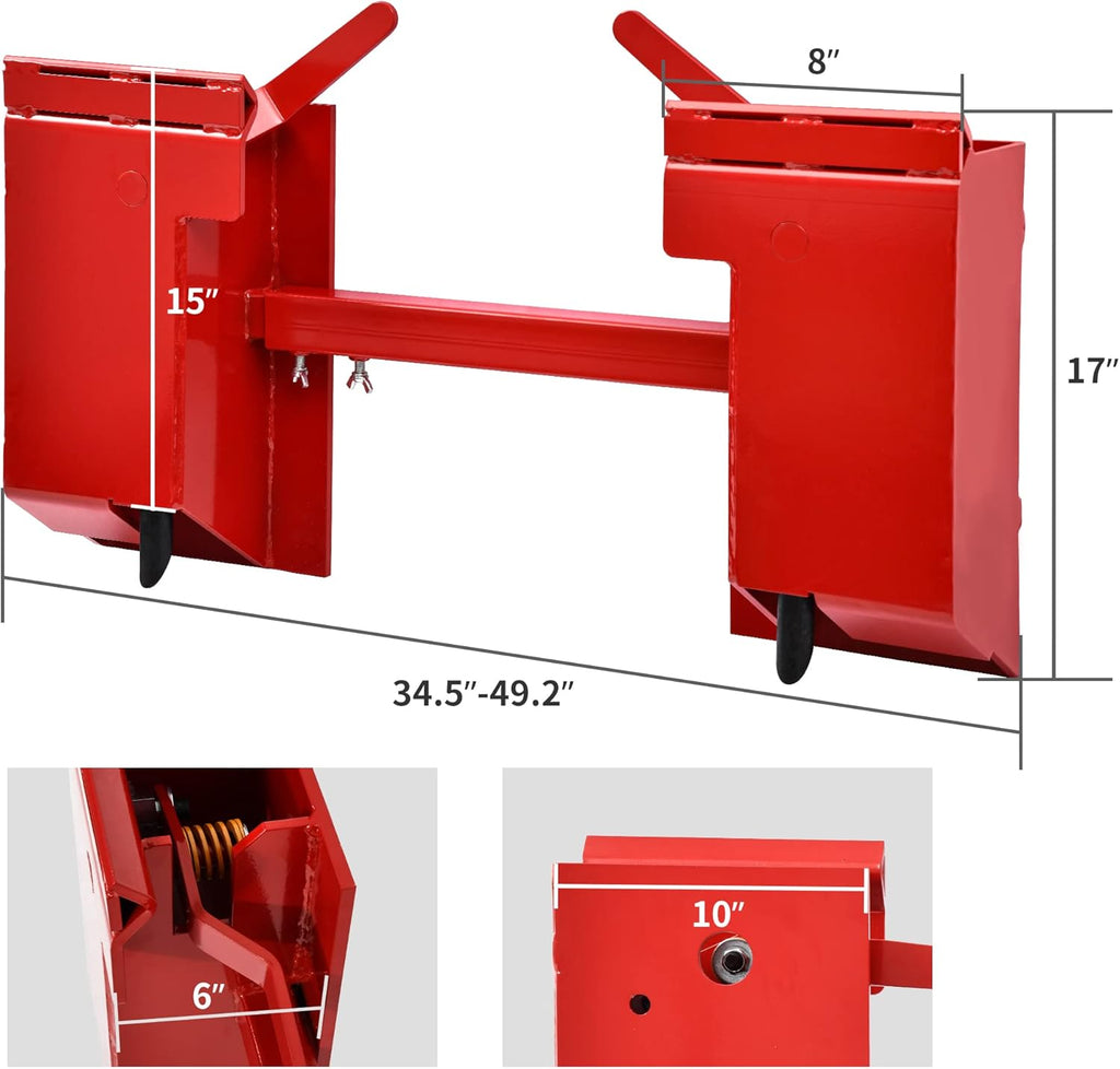 Skid Steer Quick Attach Adapter Universal Attachment Plate Quick Tach Conversion Adapter Mount Compatible for Kubota