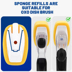 Sponge Brush Refills for OXO Dish Brush 6 Pack Soap Dispensing Dish Refills