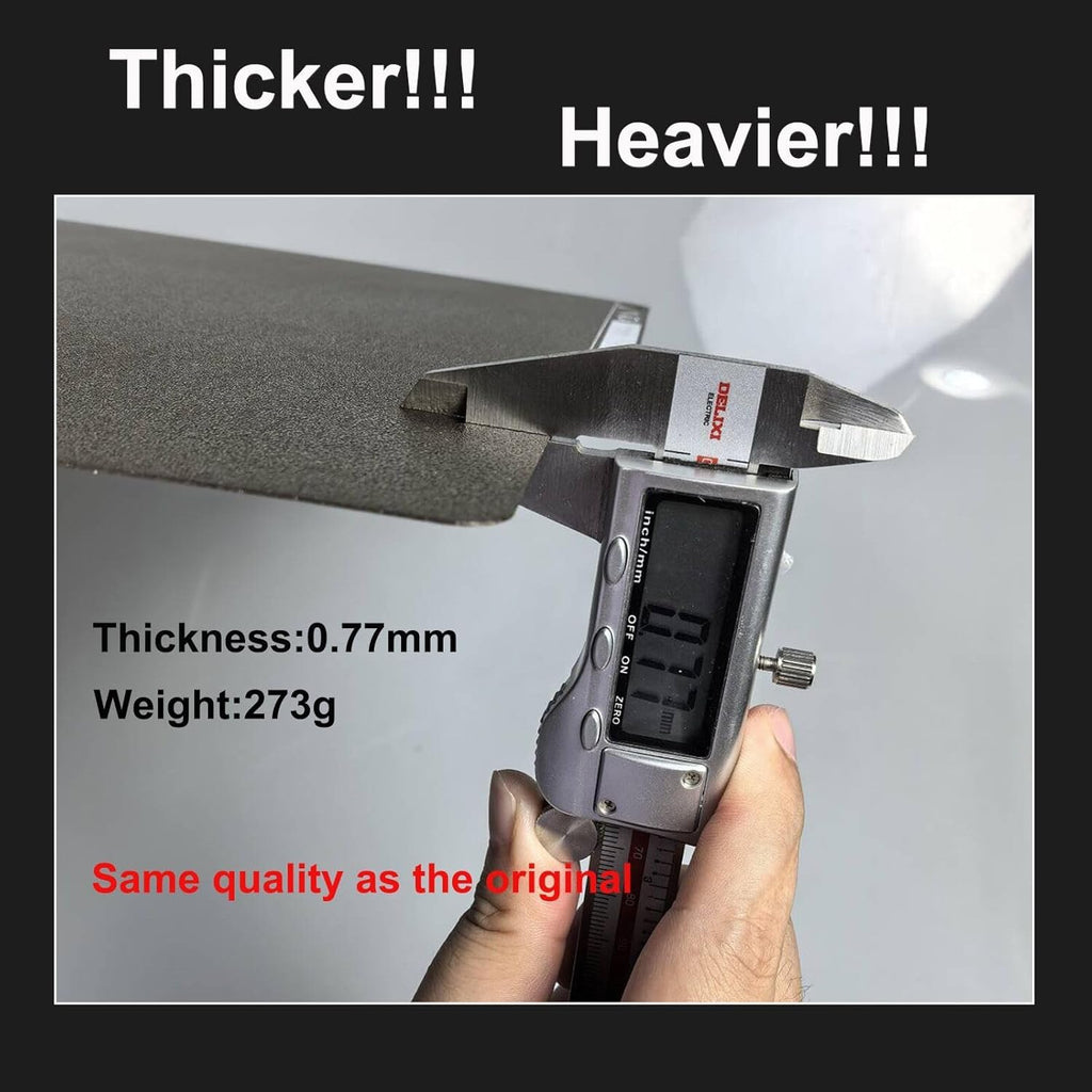 Upgraded Thicker Textured PEI Plate 0.77mm with QR Code for Bambu Lab P1S/P2S/P1P/X1/X1C/A1/X2D 3D Printer, 257x257mm