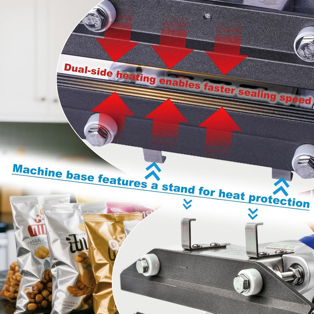 Crimp Heat Sealer, Mylar Bag Sealing Machine