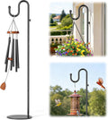 74" Shepherds Hook Stand: Hanging Bird Feeders, Wind Chimes, Plants