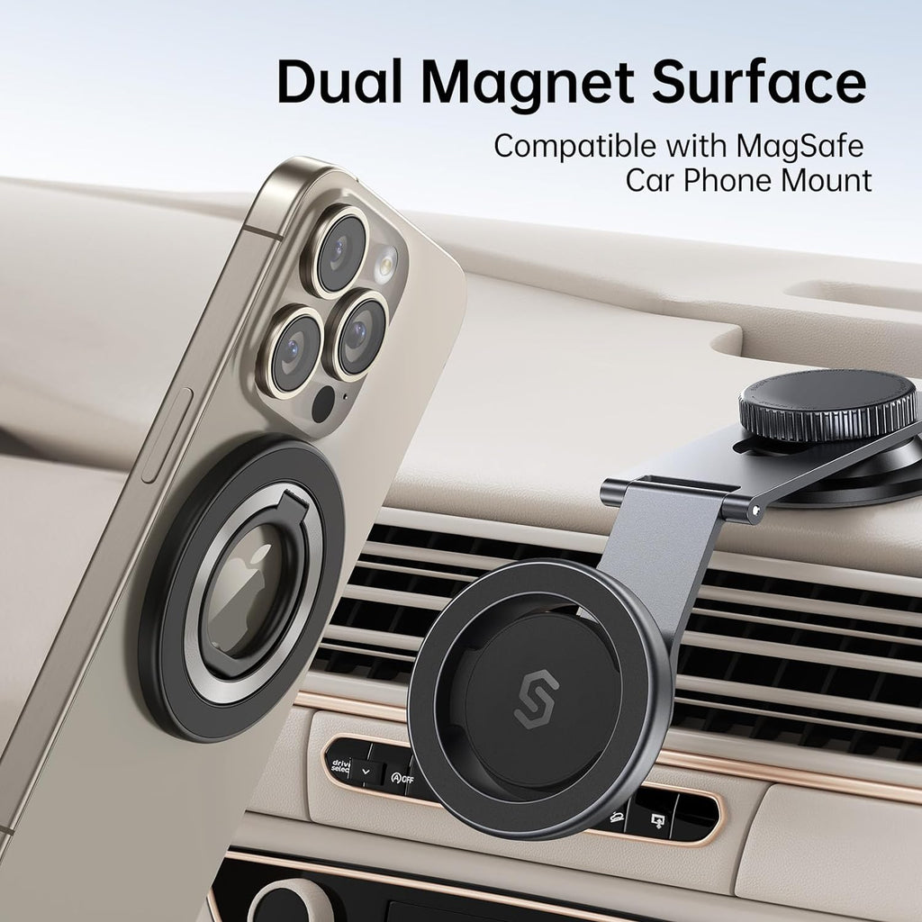 for MagSafe Phone Grip, Magnetic Phone Ring Holder Stand Kickstand | 360° Rotation, Double-Sided Magnet, Cell Phone