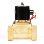 U.S. Solid Brass Solenoid Valve 2" 24V DC Normally Closed